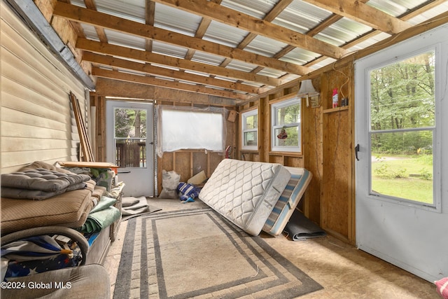 sunroom with a healthy amount of sunlight