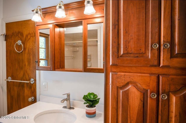 full bathroom featuring vanity