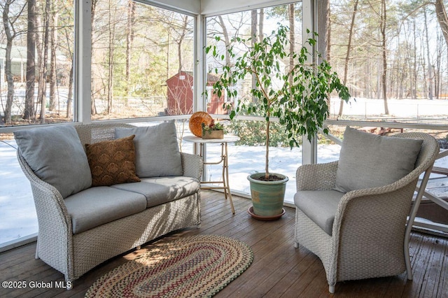 view of sunroom / solarium