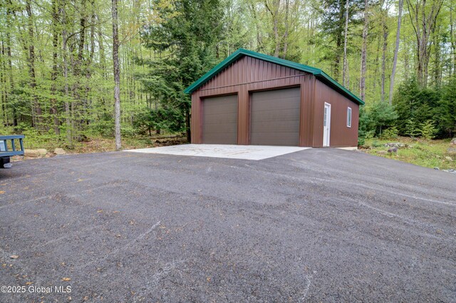 465 Barlow Rd, Bleecker, NY 12078 - detached garage with a wooded view