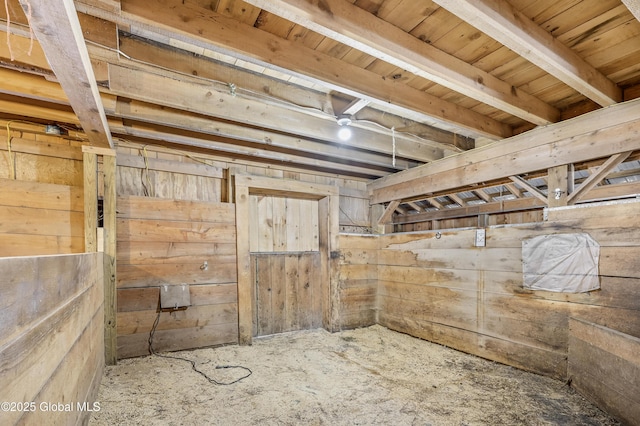 view of horse barn