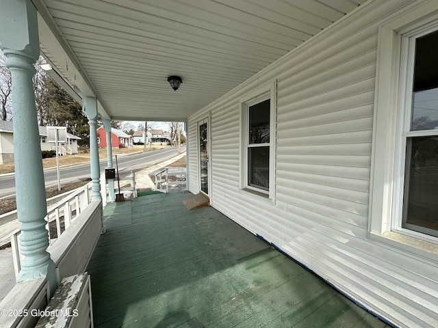 view of patio with a porch