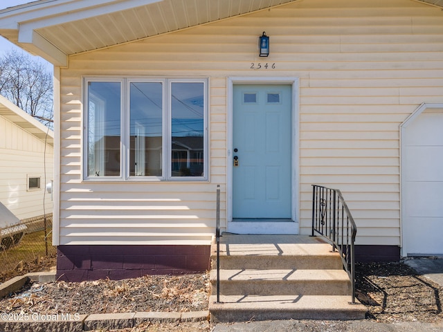 view of entrance to property