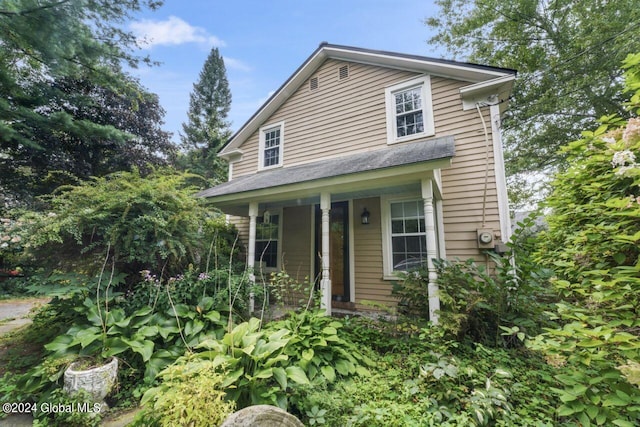 view of front of home with a porch