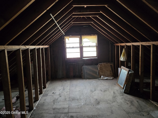 view of attic