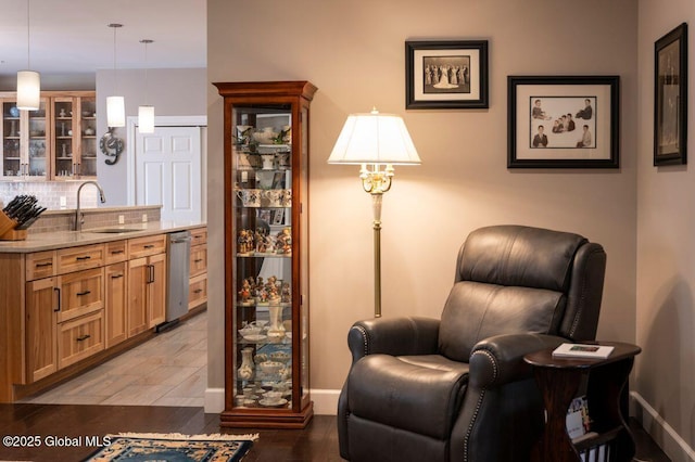 60 Federal Hill Rd, Bolton, NY 12814 - living area featuring wood finished floors and baseboards