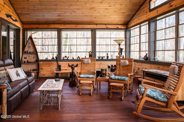 60 Federal Hill Rd, Bolton, NY 12814 - sunroom / solarium featuring vaulted ceiling