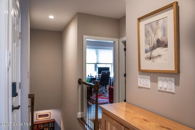 60 Federal Hill Rd, Bolton, NY 12814 - hall with an upstairs landing and recessed lighting