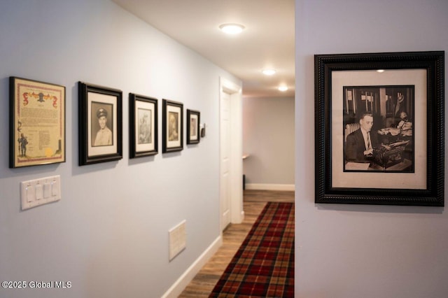 60 Federal Hill Rd, Bolton, NY 12814 - hall featuring wood finished floors and baseboards