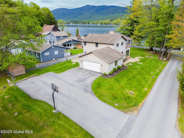 133 Assembly Point Rd, Queensbury, NY 12845 - view from above of property featuring a water and mountain view