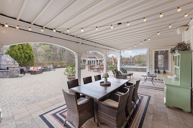 1014 Catherines Woods Dr, Niskayuna, NY 12309 - view of patio with outdoor dining space and outdoor lounge area