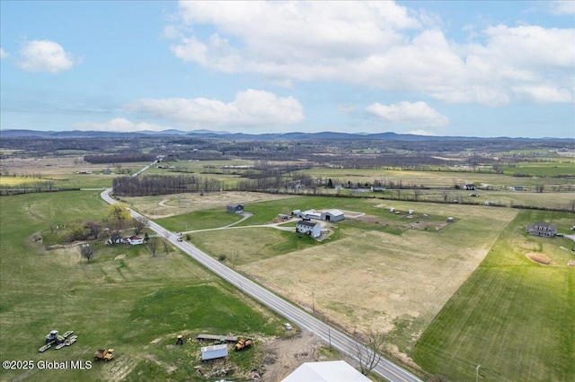 346 State Route 197, Fort Edward, NY 12828 - birds eye view of property featuring a mountain view and a rural view