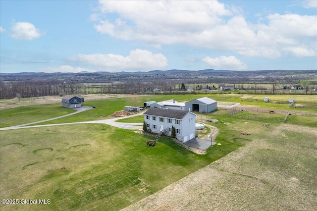346 State Route 197, Fort Edward, NY 12828 - drone / aerial view featuring a rural view and a mountain view