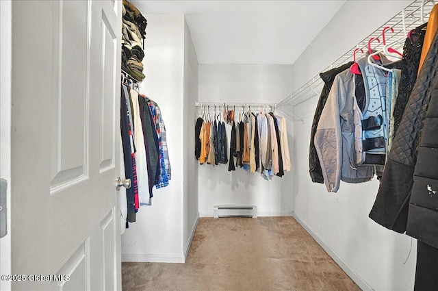 346 State Route 197, Fort Edward, NY 12828 - walk in closet featuring baseboard heating and carpet floors