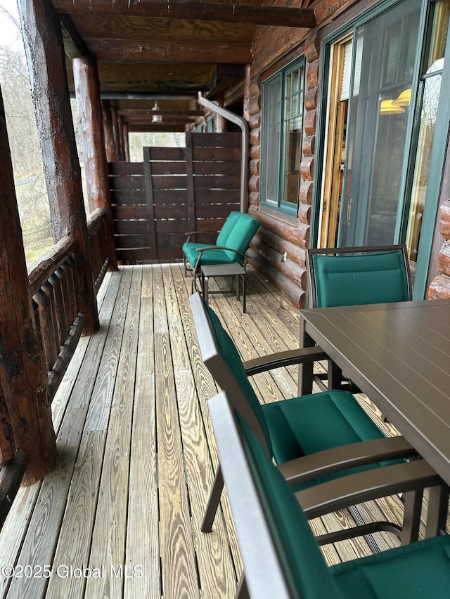 view of deck