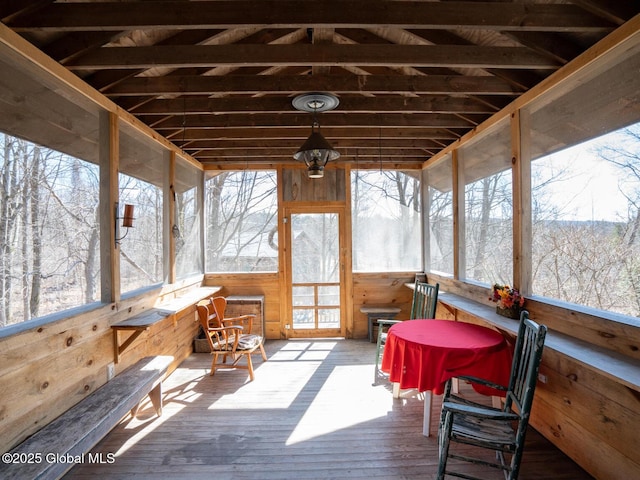 view of sunroom