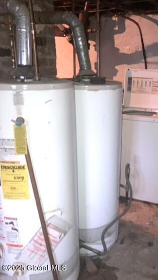 2373 Burdett Ave, Troy, NY 12180 - utility room with washer / clothes dryer and water heater