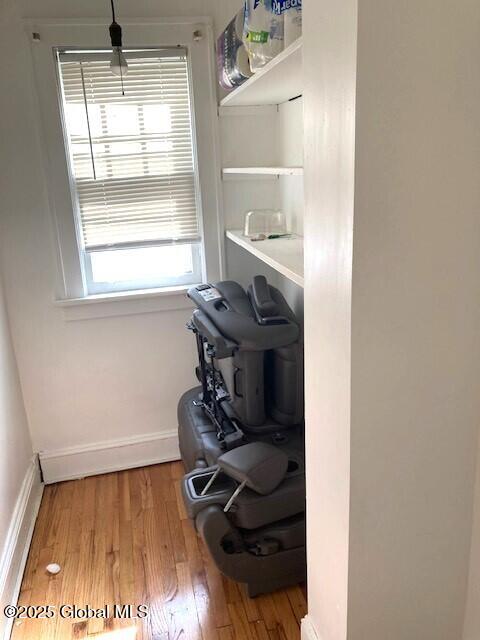 2373 Burdett Ave, Troy, NY 12180 - interior space with wood finished floors and baseboards