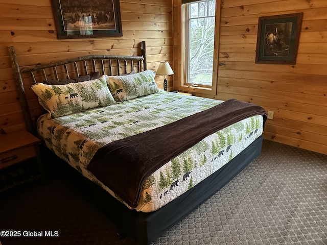 3210 Lake Shore Dr # 34Interval 5, Lake George, NY 12845 - carpeted bedroom with wood walls
