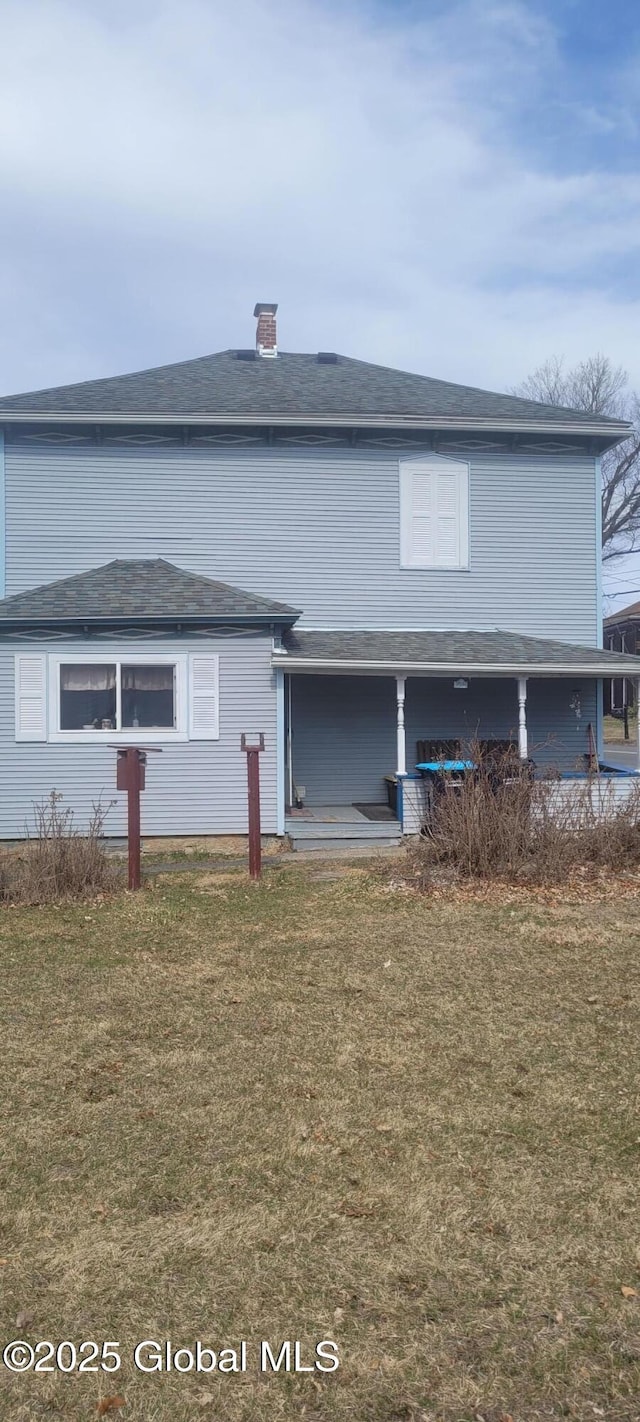 755 County Route 7, Schodack, NY 12063 - back of property with a lawn