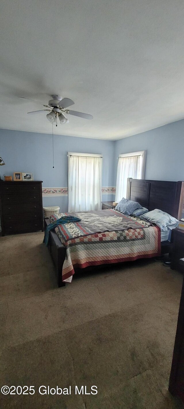 755 County Route 7, Schodack, NY 12063 - bedroom with ceiling fan and carpet