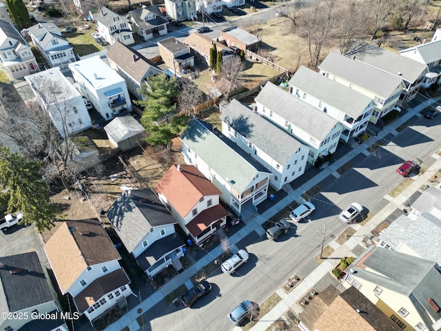bird's eye view with a residential view