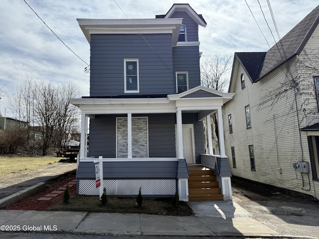 9 Brandt Pl, Amsterdam, NY 12010 - view of front of property featuring a porch