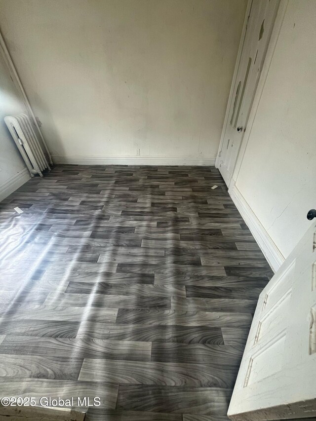 interior space with wood finished floors
