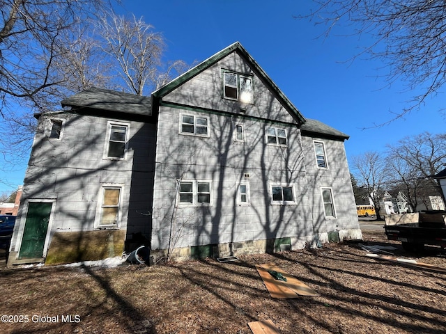 view of back of property