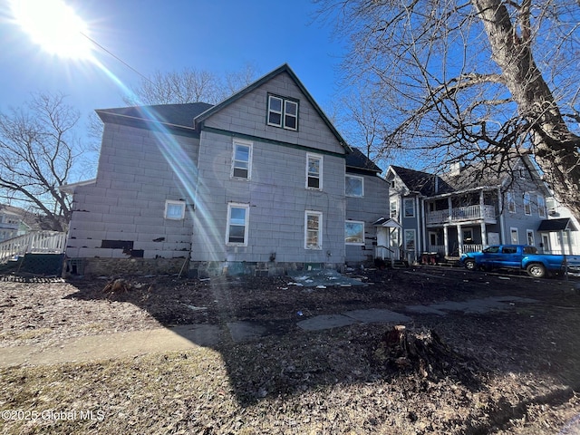 view of rear view of property