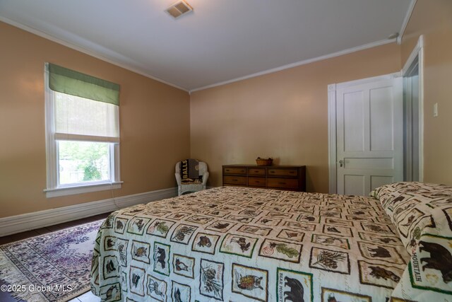 14 Pleasant St, Ballston Spa, NY 12020 - bedroom with ornamental molding and baseboards