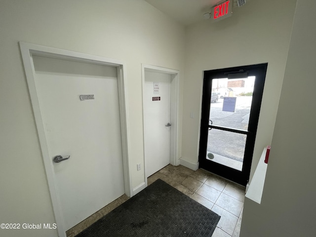 entryway featuring tile patterned floors