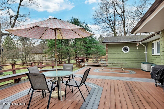 23 Leggett Rd, Ghent, NY 12075 - wooden terrace featuring outdoor dining area