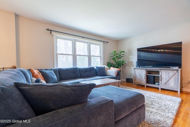 7 Bemis Heights Rd, Saratoga Springs, NY 12866 - living area featuring baseboards and wood finished floors