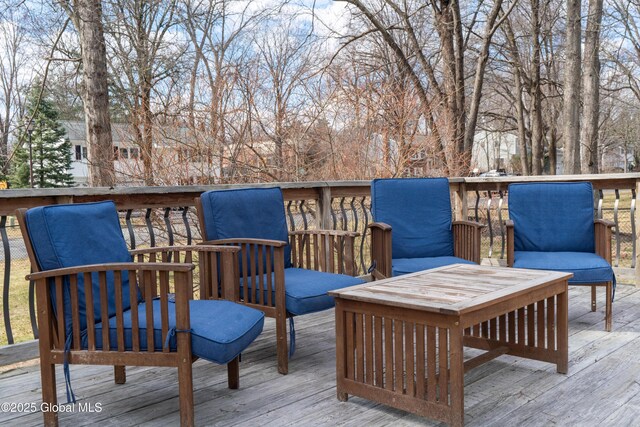 7 Bemis Heights Rd, Saratoga Springs, NY 12866 - view of wooden deck