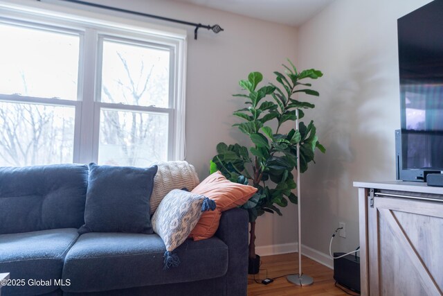 7 Bemis Heights Rd, Saratoga Springs, NY 12866 - living area with wood finished floors and baseboards