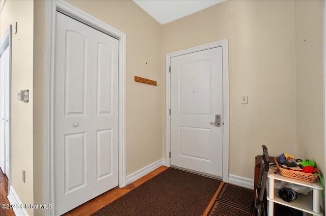 8 Wall St Apt 200, Clifton Park, NY 12065 - doorway featuring wood finished floors and baseboards