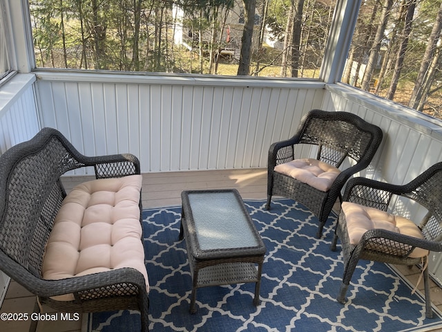 view of sunroom / solarium