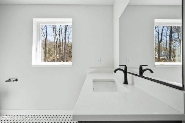 bathroom featuring vanity