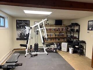 view of exercise room