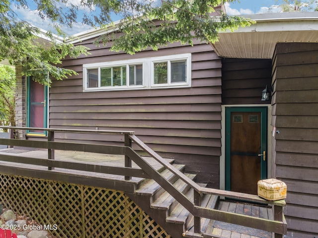 5 Overlook Ln B/D, Unit B/D Warrensburg, NY 12817 - entrance to property featuring a deck