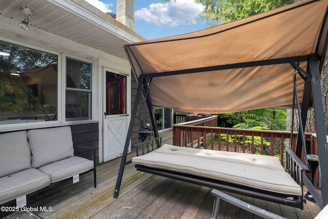 5 Overlook Ln B/D, Unit B/D Warrensburg, NY 12817 - view of wooden terrace
