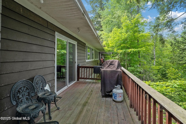 5 Overlook Ln B/D, Unit B/D Warrensburg, NY 12817 - deck with area for grilling
