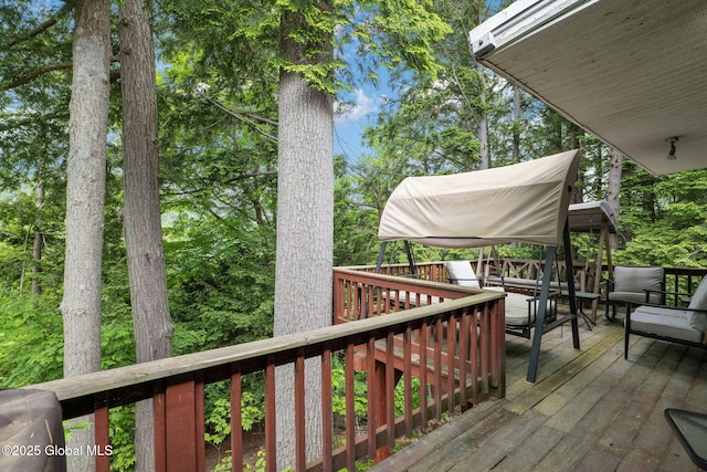 5 Overlook Ln B/D, Unit B/D Warrensburg, NY 12817 - view of wooden deck