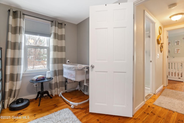 interior space featuring light wood-style floors