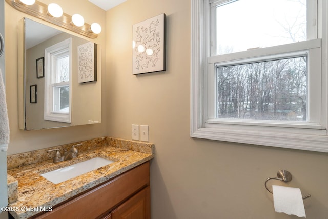 bathroom with vanity