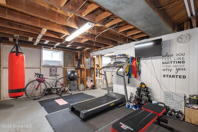 view of workout room