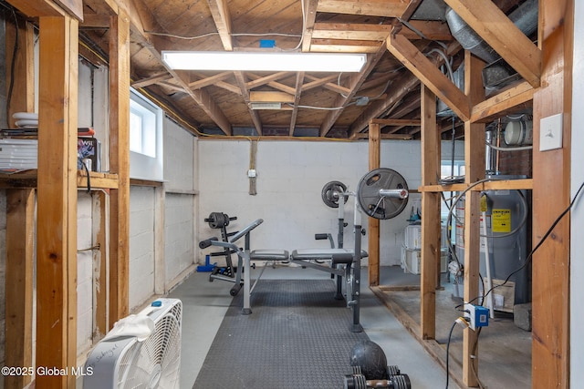 workout room with visible vents