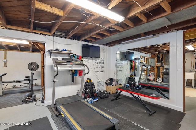 view of exercise room