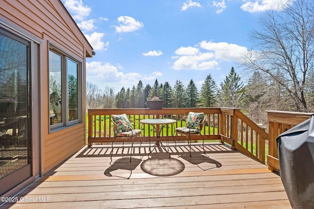 view of wooden terrace